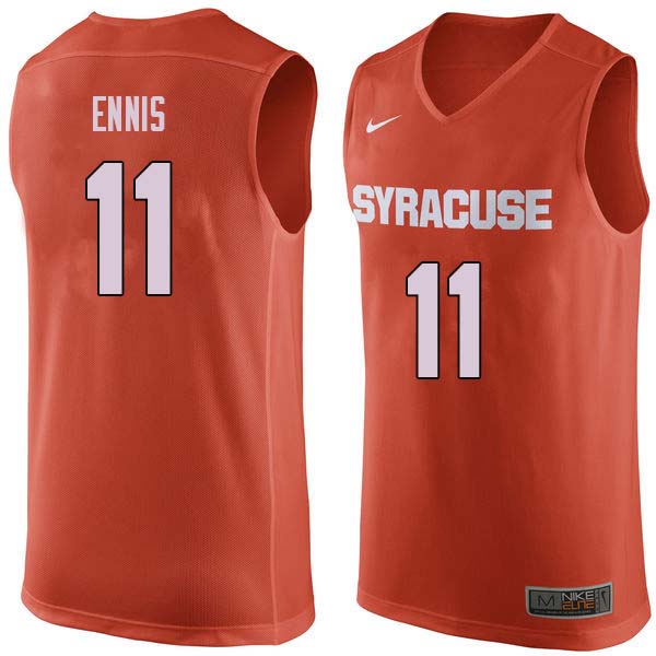 Men #11 Tyler Ennis Syracuse Orange College Basketball Jerseys Sale-Orange